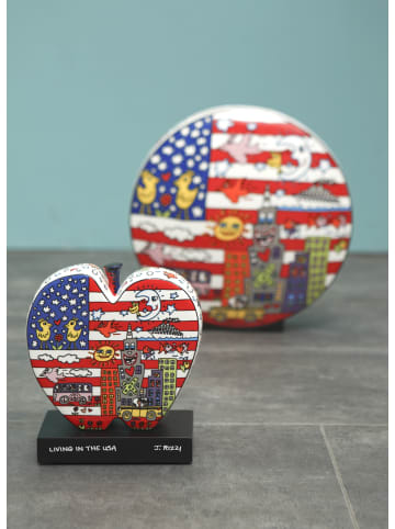 Goebel Vase " James Rizzi Living in the USA " in Bunt