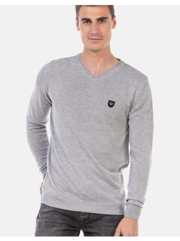 Cipo & Baxx Pullover in LIGHTGREY