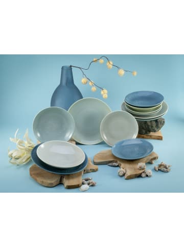 CreaTable CreaTable Reactive Aqua Teller Set 12 teilig in Blau