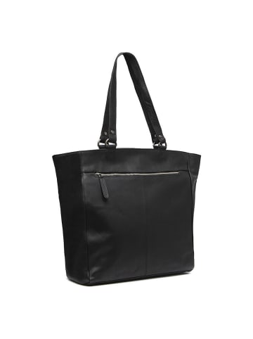 The Chesterfield Brand Wax Pull Up Schultertasche Leder 36 cm Laptopfach schwarz