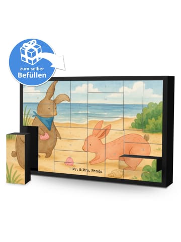 Mr. & Mrs. Panda Adventskalender Hasen Muschel Design ohne Spruch in Weiß