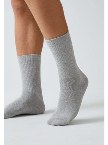 SNOCKS Tennissocken aus Bio-Baumwolle 4 Paar in Grau