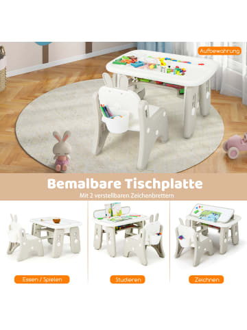 COSTWAY Schreibtisch Set 1-12 Jahren in Grau