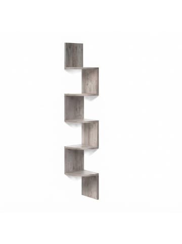 relaxdays Eckregal in Hellbraun - (B)20 x (H)125 x (T)20 cm