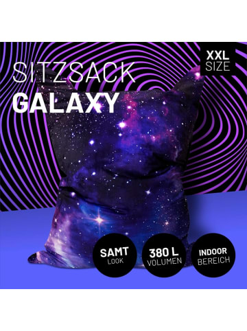 Lumaland Galaxy XXL Microvelours Sitzsack 380L - 140 x 180 cm Indoor