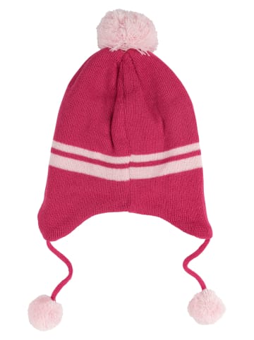 MINNIE MOUSE Disney Minnie Mouse Strickmütze Wintermütze mit Bommel Mütze in pink