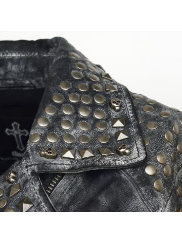 Roberto Geissini Zoe Lederjacke Grau