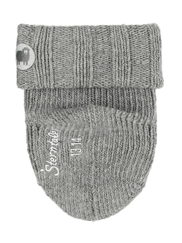 Sterntaler Baby-Socken Wolle in silber mel.