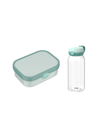 Mepal 2-tlg. Lunchset (Flasche mit Klappdeckel) Campus in 600 ml + 750 ml in Cool Mint