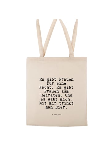 Mr. & Mrs. Panda Shopper Es gibt Frauen für... mit Spruch in Creme