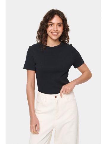 SAINT TROPEZ T-shirt AsterSZ Gerade Passform in Black