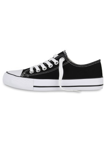 VAN HILL Sneaker Low Christopher in Schwarz Weiss