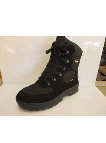 Schnürstiefel mit Kralle in Schwarz