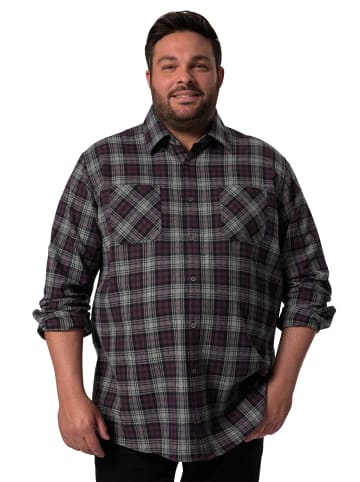 Men Plus Hemd in dunkel violett