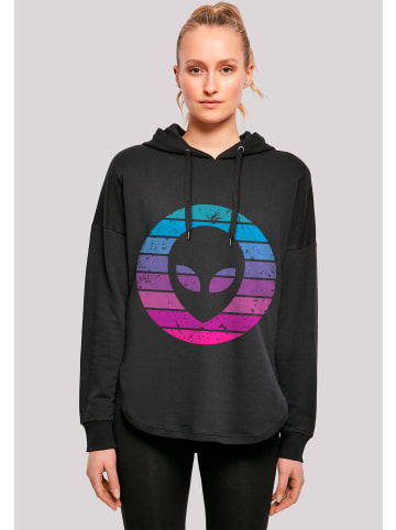 F4NT4STIC Oversized Hoodie Alien Kopf in schwarz