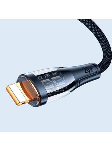 Mcdodo USB-C/ Lightning 20W 1,2 m Schnell-Kabel mit Smart Switch weiß