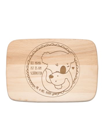 Mr. & Mrs. Panda Schneidebrett Koala Mama mit Spruch in Transparent
