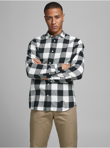 Jack & Jones Hemd Slim Fit JJEGINGHAM in Weiß-2