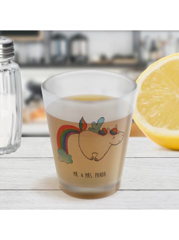 Mr. & Mrs. Panda Gläschen Einhorn Fliegendes Pferd ohne Spruch in Transparent