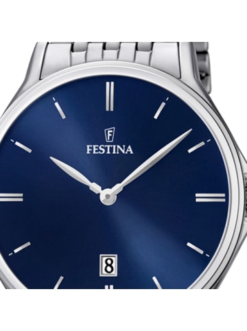 Festina Analog-Armbanduhr Festina Klassik silber mittel (ca. 39,2mm)