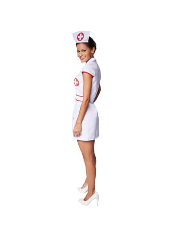 tectake Sexy, kurzes Kleid, rot/weiß