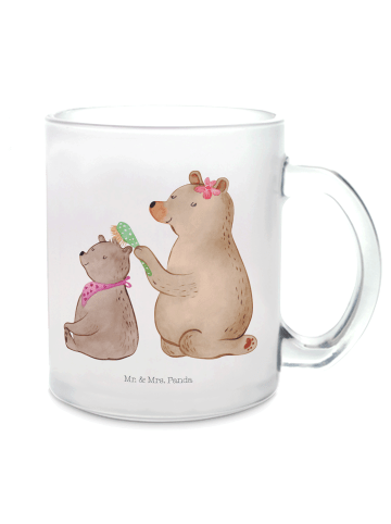 Mr. & Mrs. Panda Teetasse Bär Kind ohne Spruch in Transparent