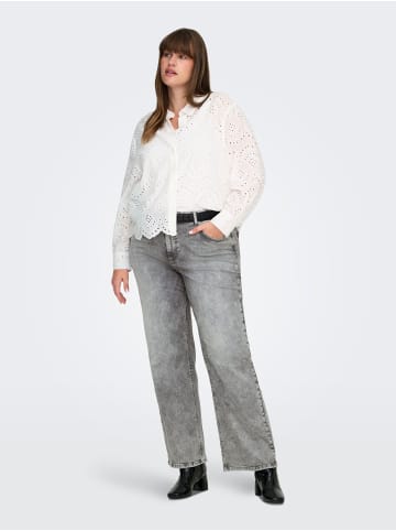 ONLY Carmakoma Jeans mit weitem Bein in Grey Denim