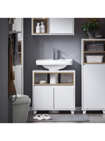 SoBuy Unterschrank in Mattweiß - (W) 30 x (H) 61 x (L) 60 cm