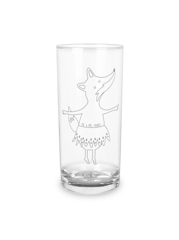 Mr. & Mrs. Panda Wasserglas Fuchs Ballerina ohne Spruch in Transparent