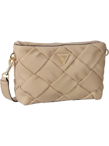 Guess Umhängetasche Zaina Crossbody Top Zip in Stone