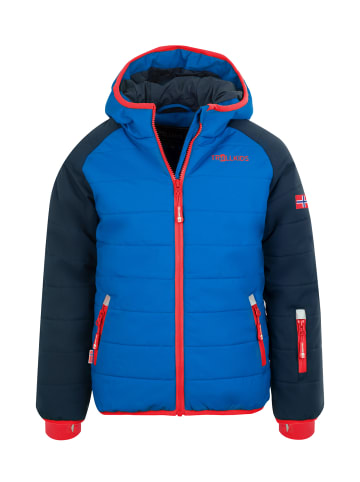 Trollkids Skijacke "Hafjell PRO" in Marineblau / Mittelblau / Rot