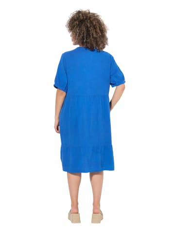 Ulla Popken Hemdblusenkleid in petrolblau