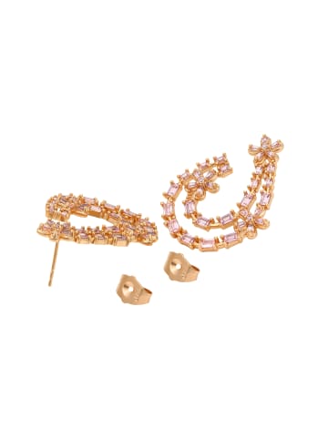 faina Women Earrings in Rose Gold Violet