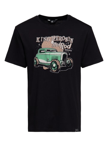 King Kerosin King Kerosin T-Shirt Hotrod Service in schwarz