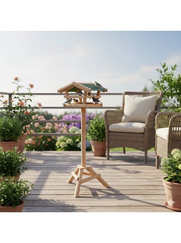 relaxdays Vogelhaus in Natur - (B)37 x (H)100 x (T)43 cm