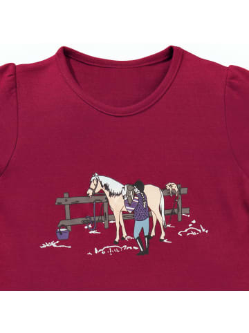 Erwin Müller Single-Jersey Kinder-Nachthemd in beere