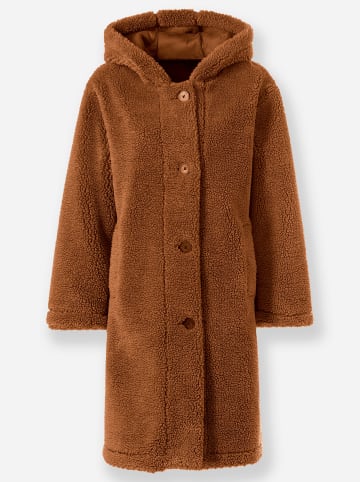 Heine Fleecemantel in cognac