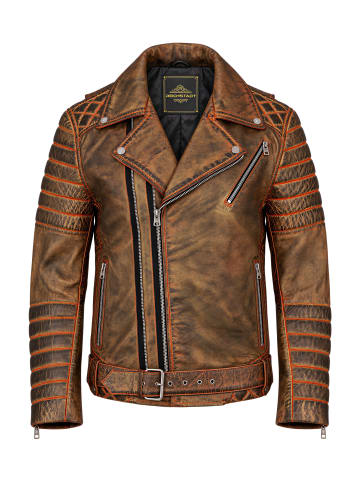 Reichstadt Herren Slim Fit Echtleder Jacke  in Gold