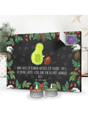 Mr. & Mrs. Panda Kerzen Adventskalender Avocado Kern rollt mit S... in Kreidetafel