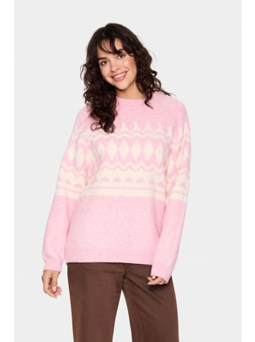 SAINT TROPEZ Strickpullover HeddaSZ Gerade Passform in Cashmere Rose