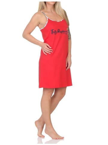 NORMANN Spaghetti Nachthemd Neglige - 85855 in rot