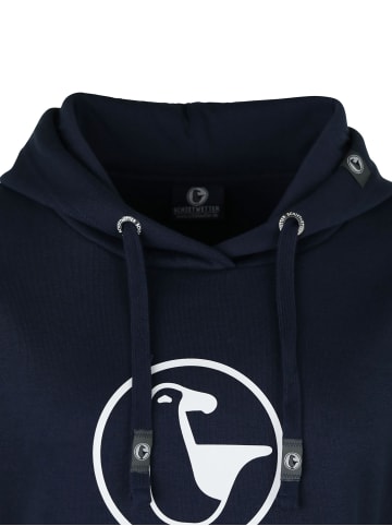 SCHIETWETTER Hoodie "Schietwetter" in navy-white