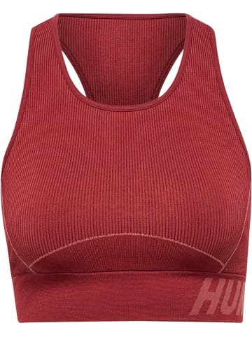 Hummel T-Shirt S/L Hmlte Christel Seamless Sports Top in CABERNET/APPLE BUTTER MELANGE