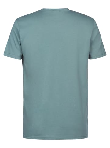 Petrol Industries T-Shirt mit Logo Windward in Grün