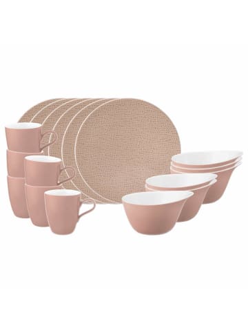 Seltmann Weiden 18er Set Frühstücks-Set Life Fashion in Posh Rose