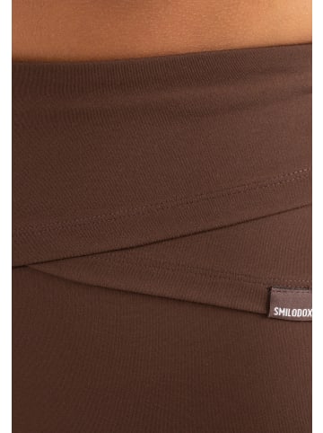SMILODOX Schlaghose Leggings Florea in Braun