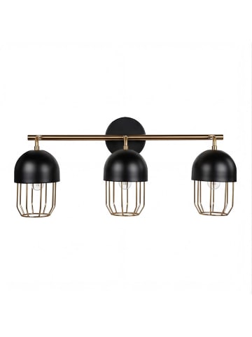 Licht-Erlebnisse Wandlampe (B)67 x (H)27 cm in Schwarz Gold