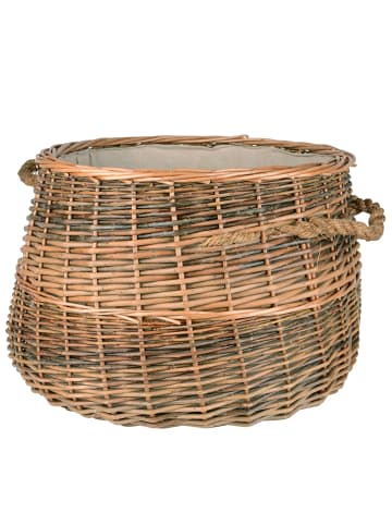 UNUS Weidekorb mit Seilgriffen in Braun