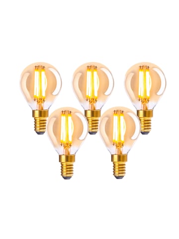 näve LED Leuchtmittel "DILLY" in amber - (L)4.5 cm x (B)4.5 cm x (H)7.8 cm - EEK G
