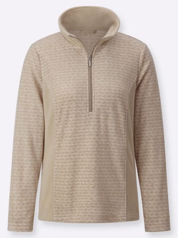 WITT WEIDEN Fleece-Shirt in elfenbein-beige